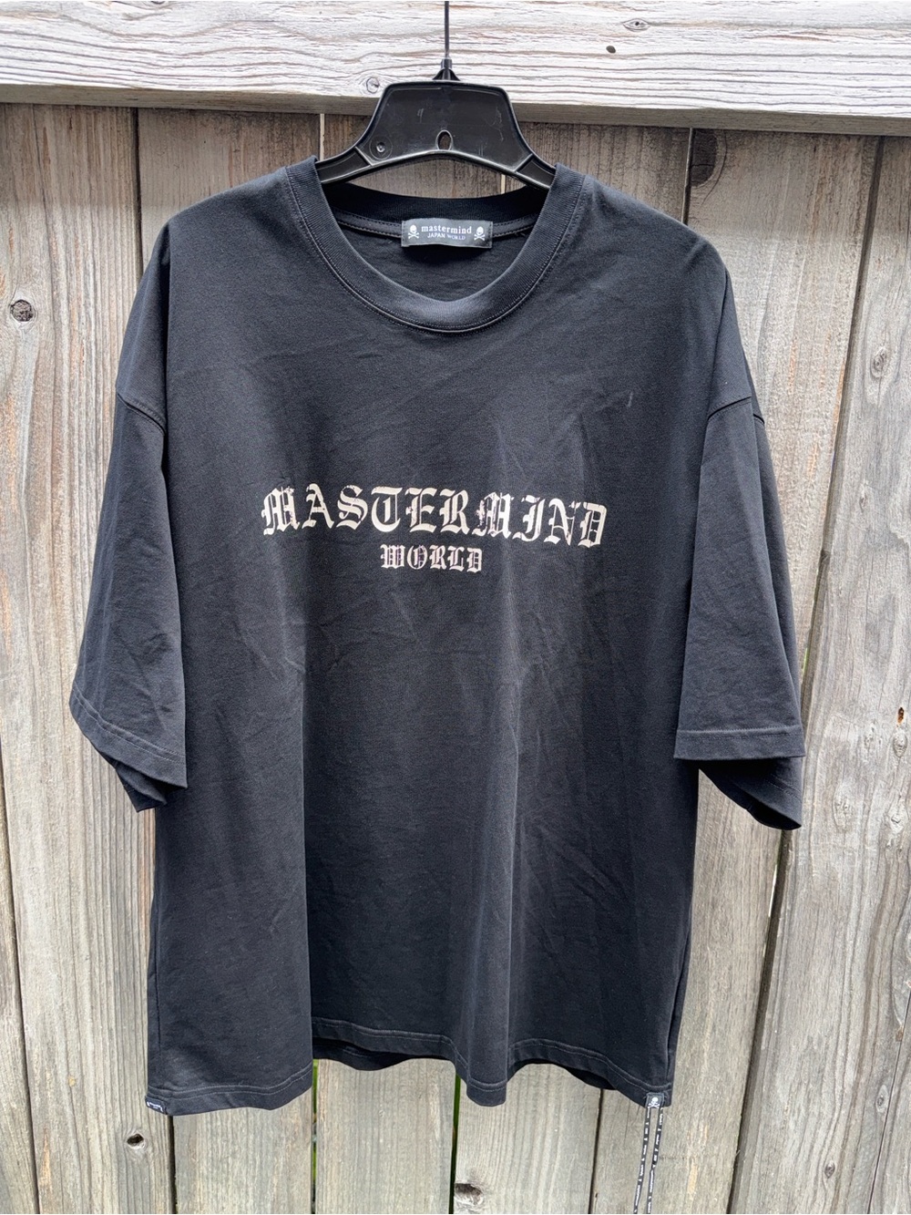 Mastermind World logo-embroidered T-shirt Black Size XL